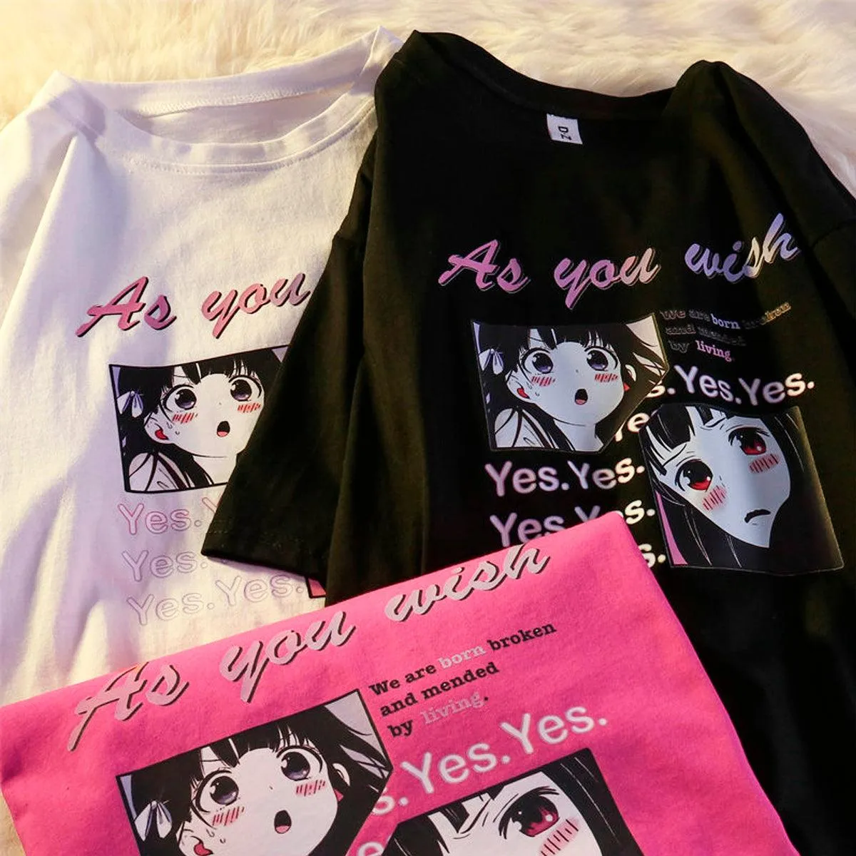As You Wish Yes Anime Girl T-Shirt