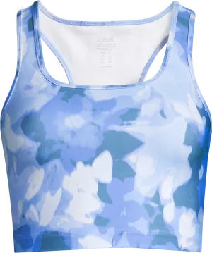 Casall Women&#x27;s Blossom Square Neck Sports Top Blossom Blue | Buy Casall Women&#x27;s Blossom Square Neck Sports Top Blossom Blue here | Outnorth