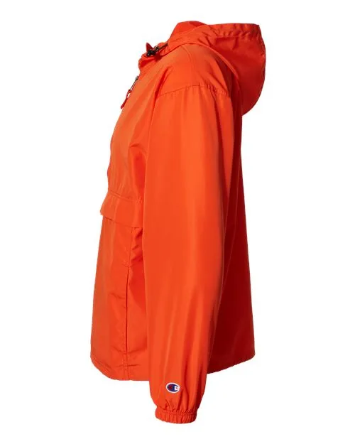 Champion Hooded Packable Quarter-Zip Jacket CO200