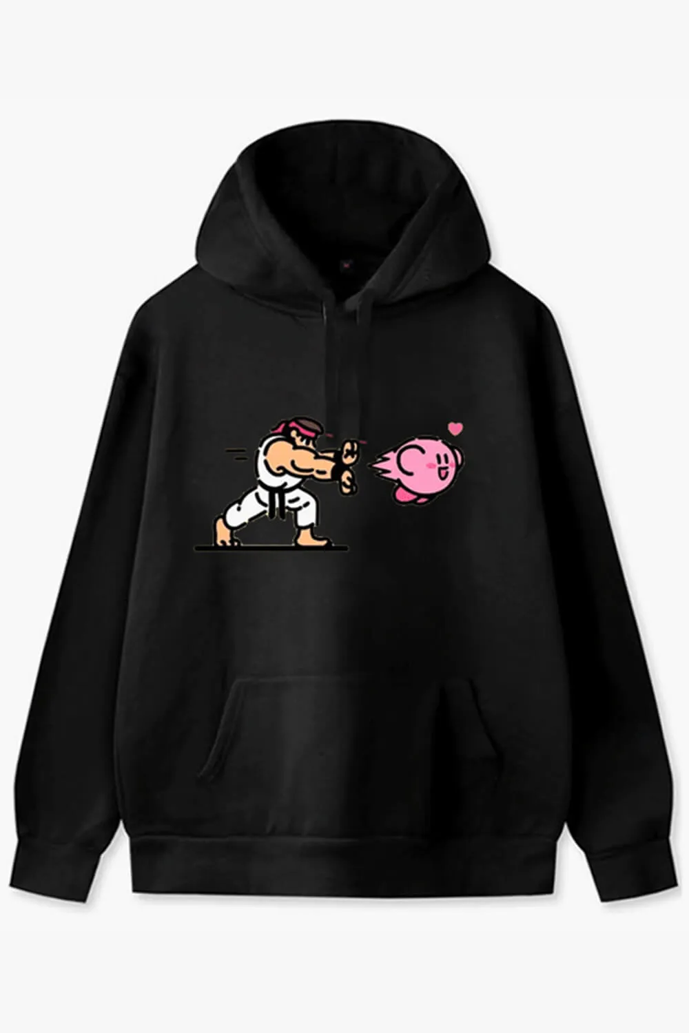 Hoodie Kirby Hadouken Arcade Gamer Aesthetic