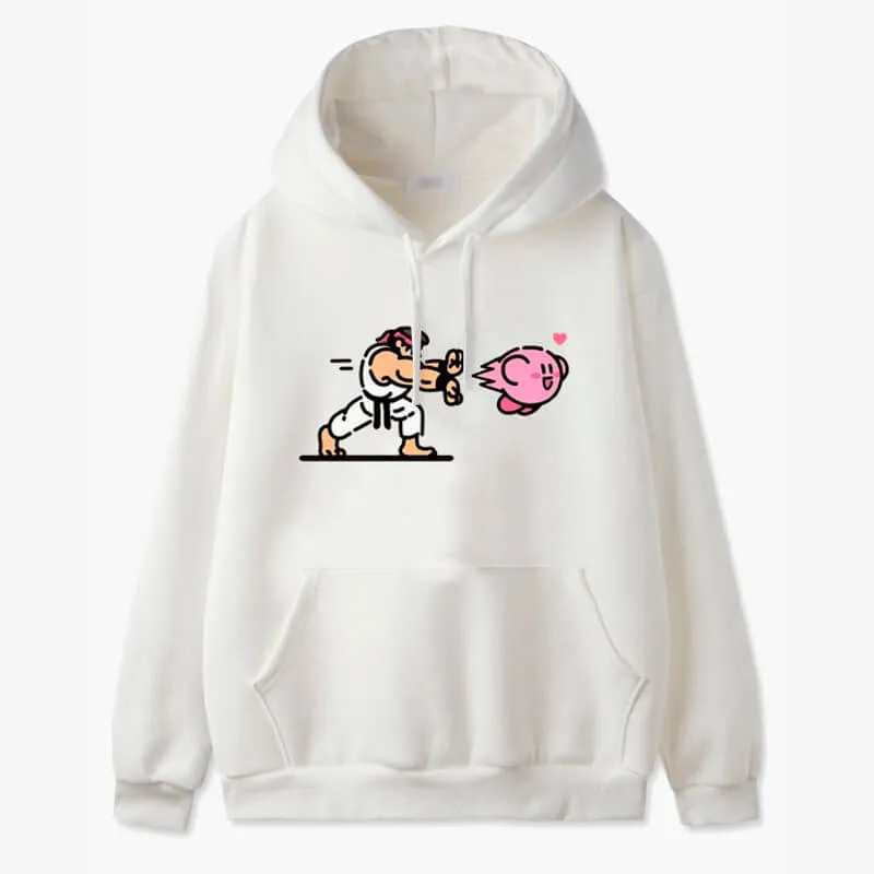 Hoodie Kirby Hadouken Arcade Gamer Aesthetic