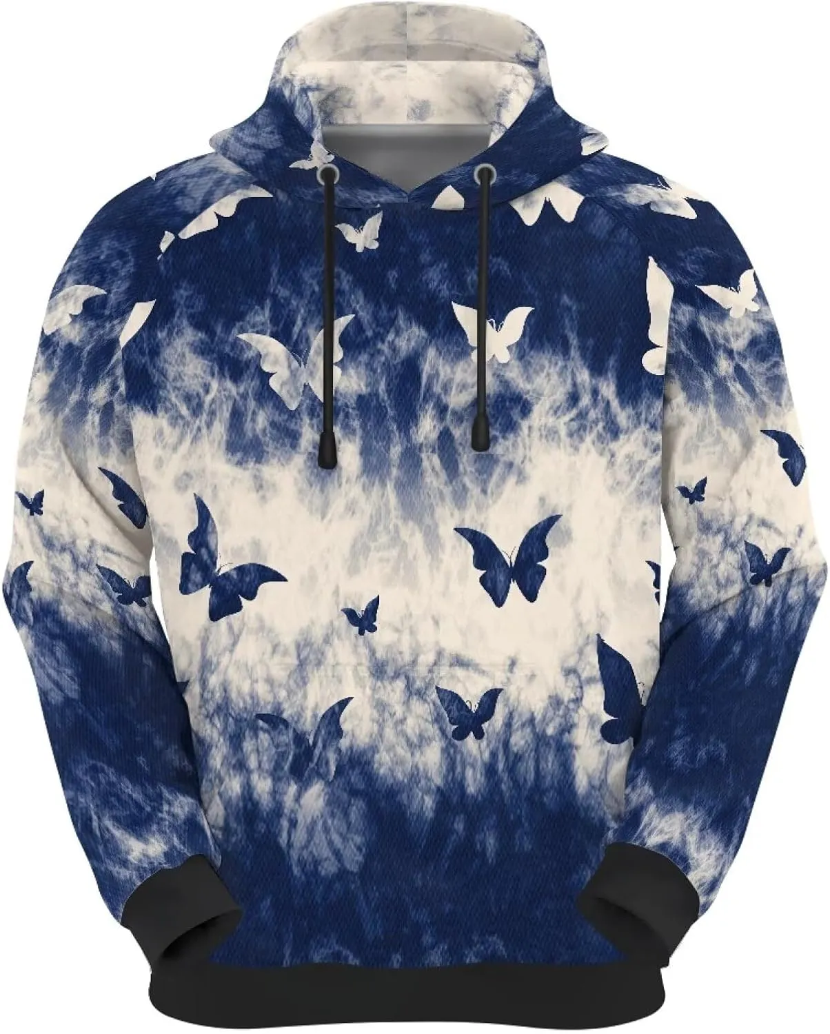 Hoodies for Women Long Sleeve Hooded Sweatshirt Drawstring Pullover Sweaters Plus Size Track Jackets With Pockets