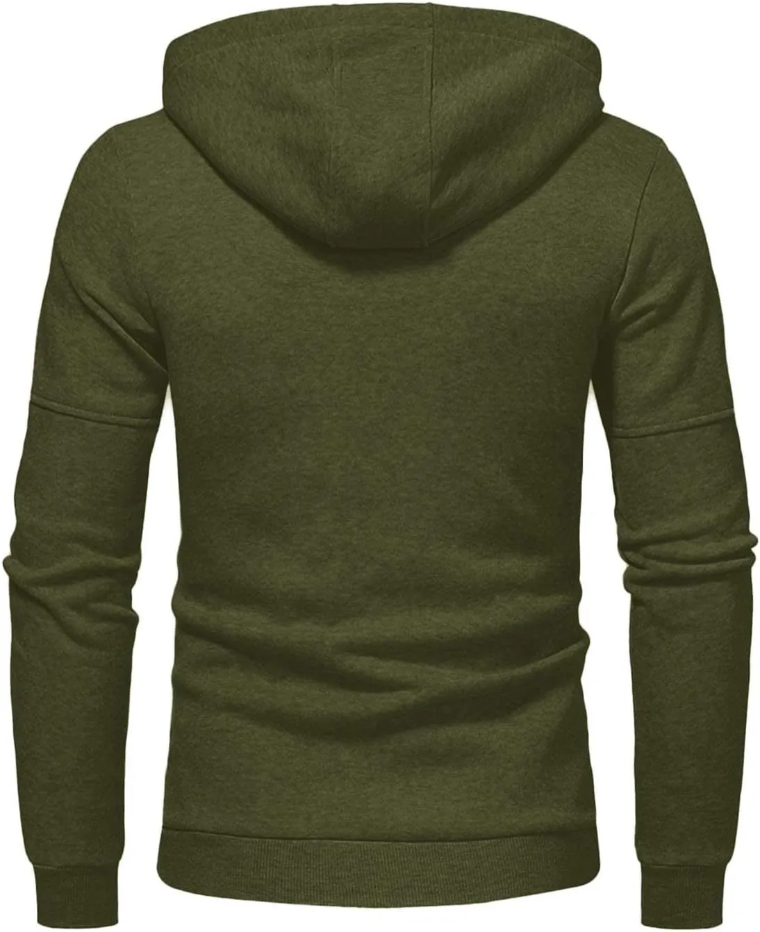 Men's Full Zipper Sports Training Hoodies Casual Long-Sleeved Hooded Sweater with Pockets Jogging Track and Filed Gym