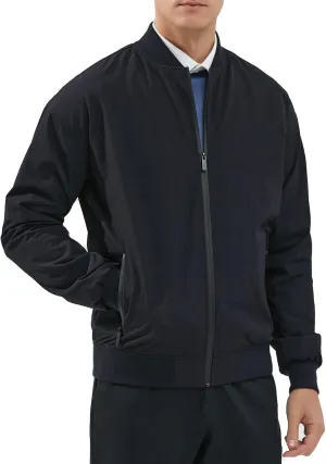 Men's Lightweight Flight Bomber Jackets Casual Varsity Windbreaker Track Jacket Outdoor Soft-Shell Golf Coat