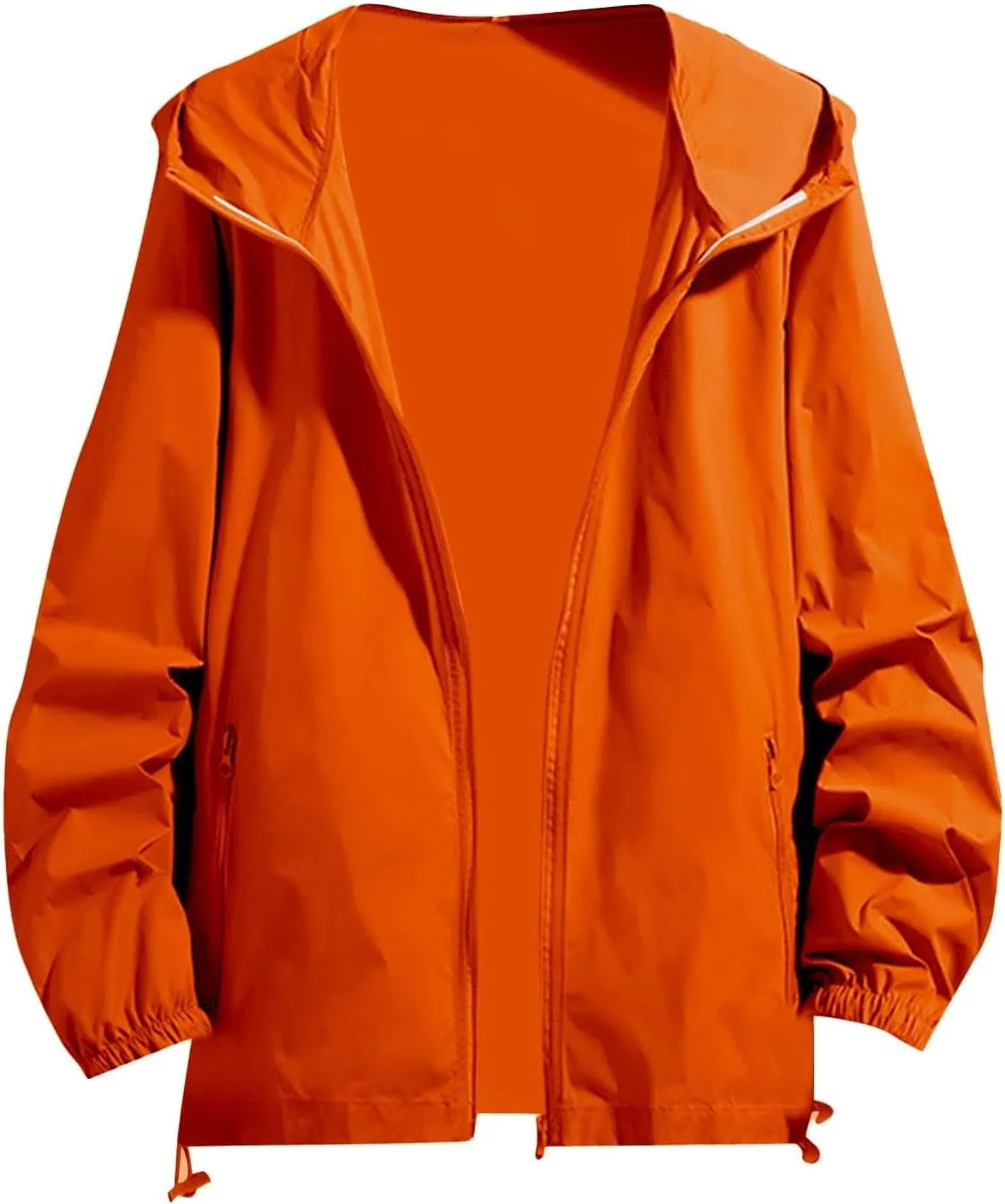 Mens Rain Jackets Waterproof with Hood Lightwieght Functional Hiking Windbreakers Fall Coats for Men Big and Tall