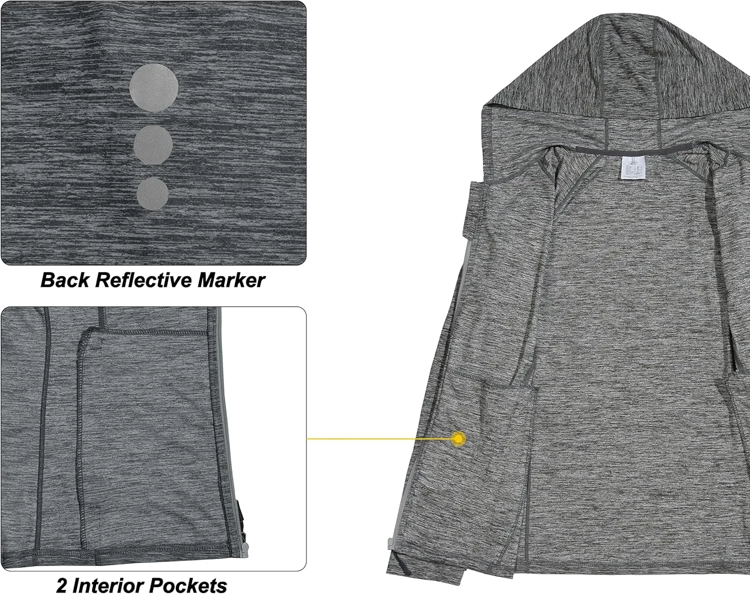 Men's Running Sport Track Jacket Full Zip Workout Athletic Fitness Jackets for Training