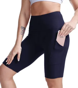 TYUIO High Waisted Yoga Shorts for Women Tummy Control Workout Running Biker Shorts