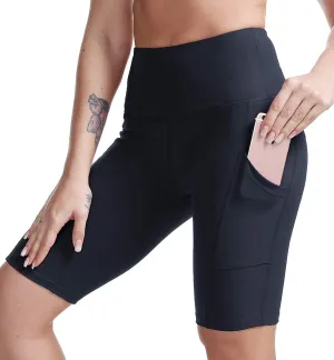 TYUIO High Waisted Yoga Shorts for Women Tummy Control Workout Running Biker Shorts